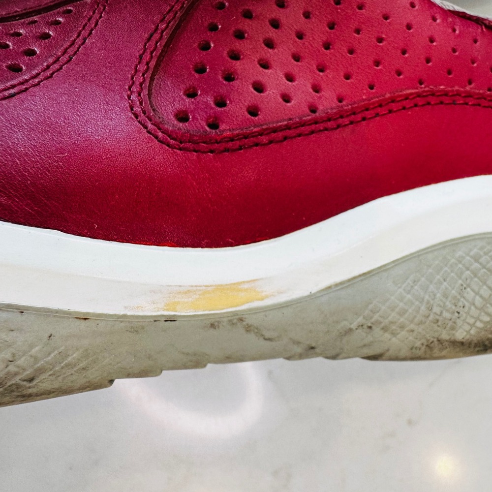 Prada Americas Cup Men 12 Red Leather Sneaker Low Top Trainers Athleisure Sporty - Picture 5 of 14